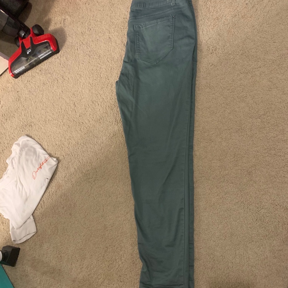 Green skinny pants size 14 (fits like a snug 12)